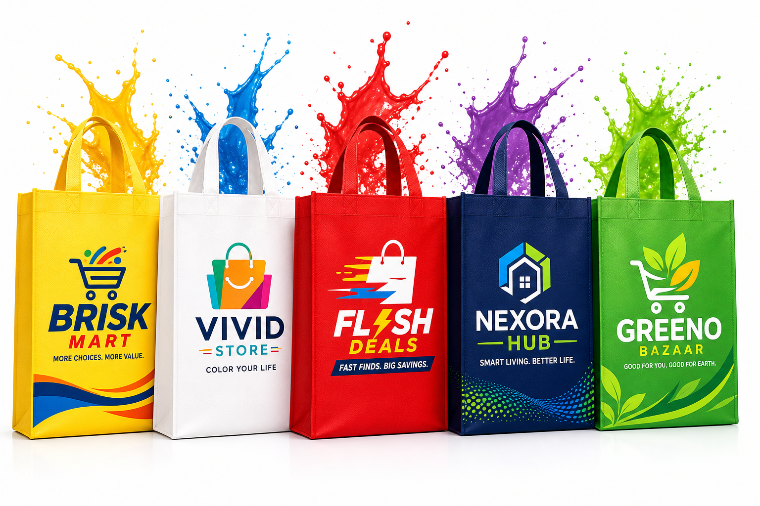 Custom printed branded bags